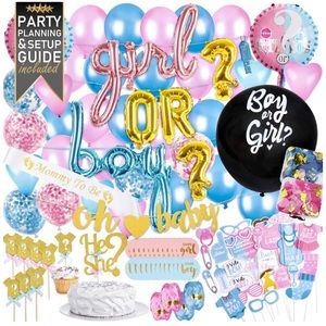 🆕 Baby Gender Reveal Party Decorations 111 Piece